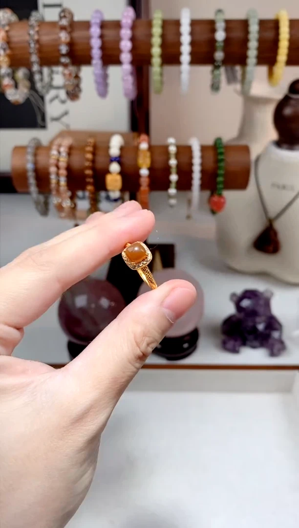 【闪购商品】和田玉耳饰银S925镶嵌戒指