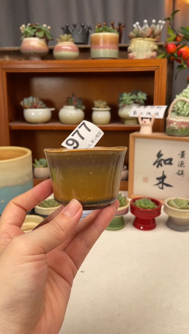 瓷片977知木小芳花盆