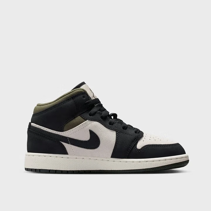 NIKE耐克大童鞋25新款AIR JORDAN 1 MID SE (GS)训练篮球鞋运动鞋