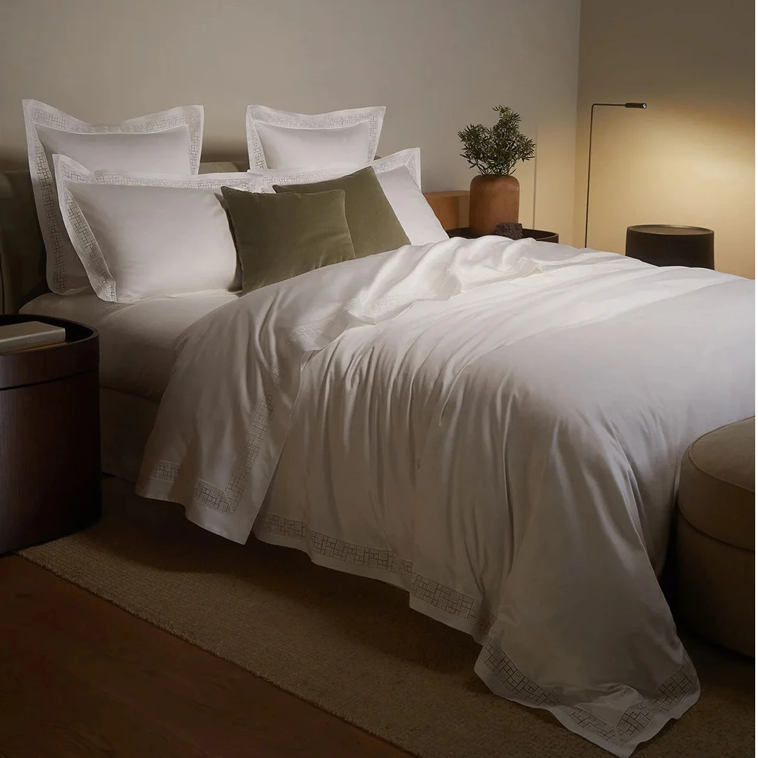 【无锡一棉 GZ93埃及棉】奥罗拉 特定镂空花边埃及棉四件套