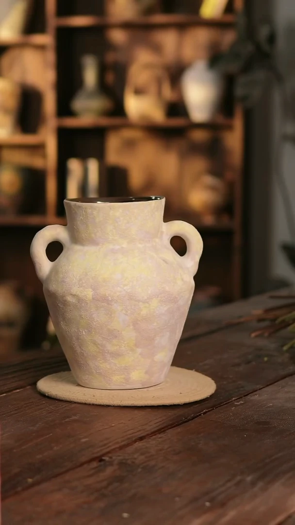 摆件30-395 陶瓷花器高25口径14