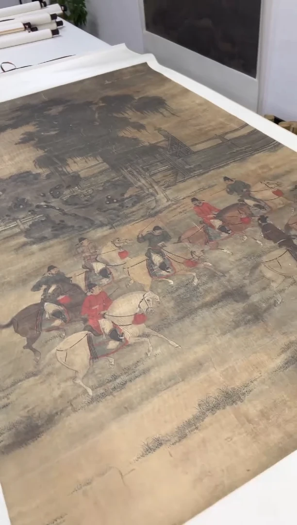 【复刻品】赵岩 八达游春