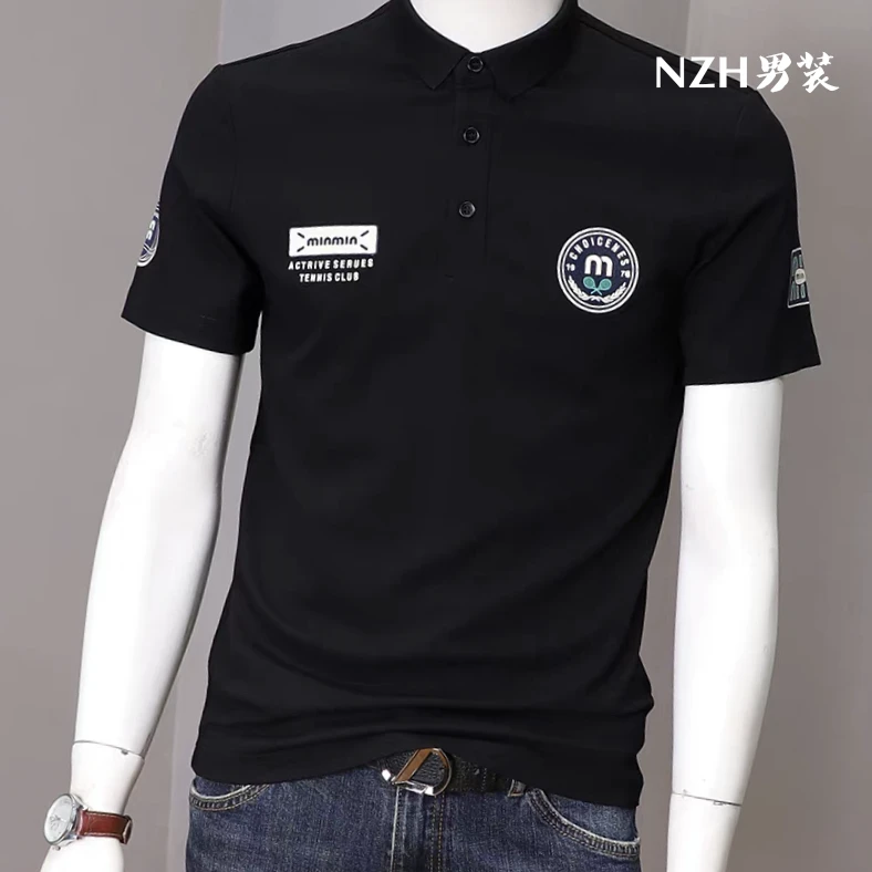 NZH男装-男时尚刺绣Polo衫印花短袖韩版