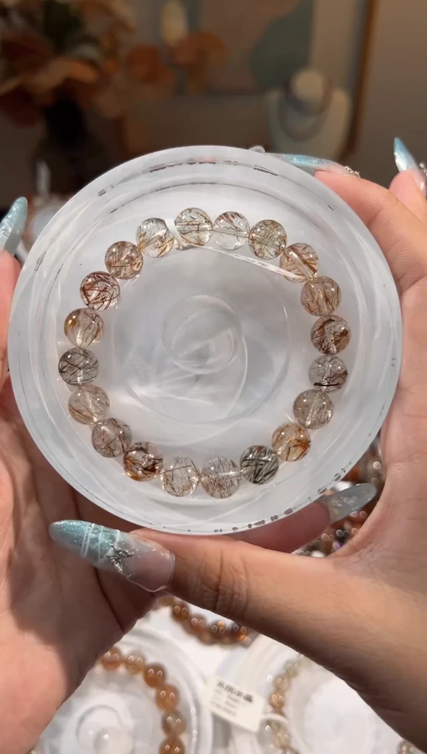 水晶手链未镶嵌黑金超七10+