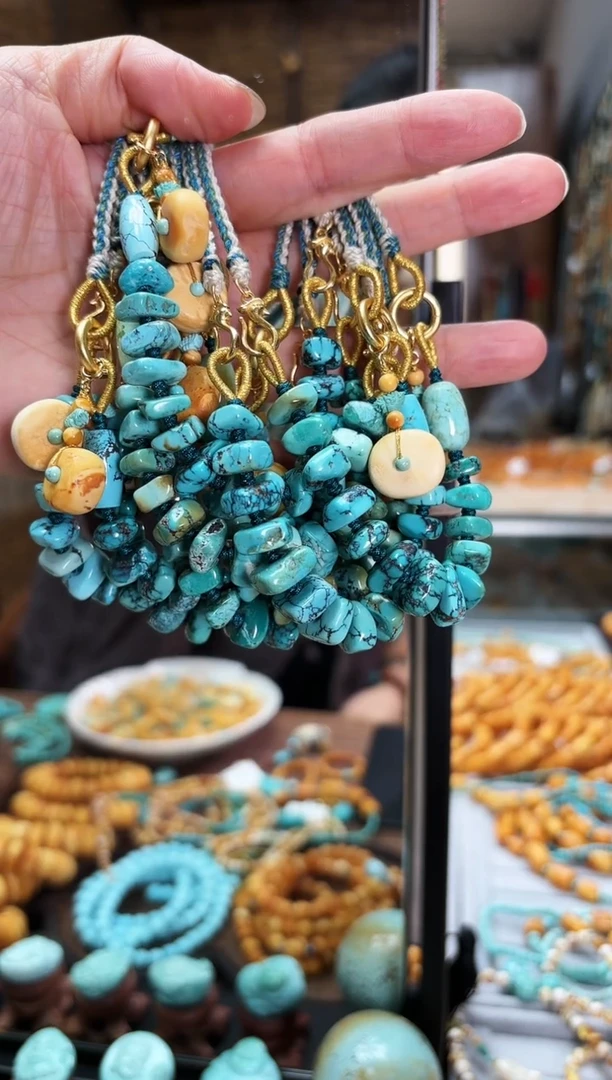 【闪购商品】绿松石颈饰未镶嵌项链多样发其一