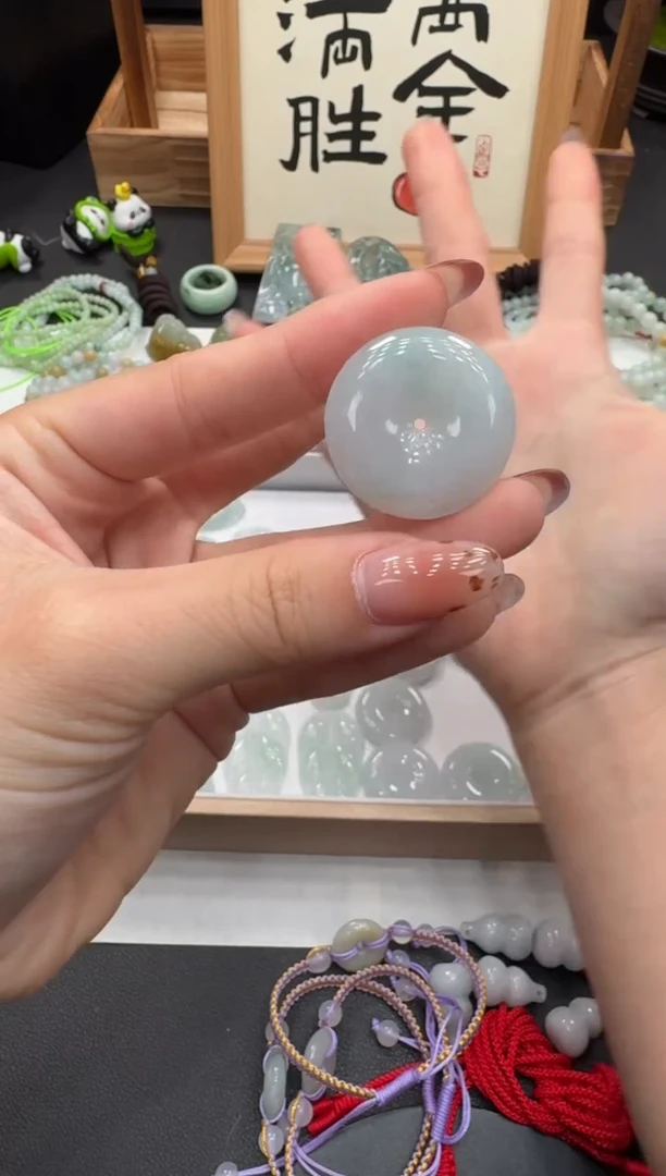 吊坠(不含链)未镶嵌翡翠扣子多样性发其一