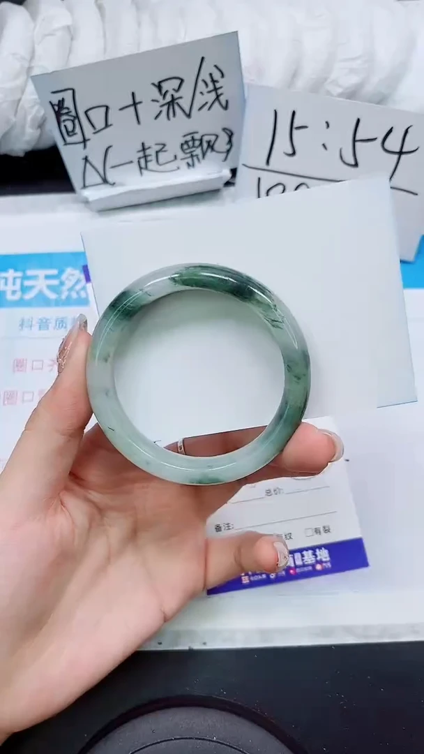 【闪购商品】石英质玉手镯合金S199-54/55