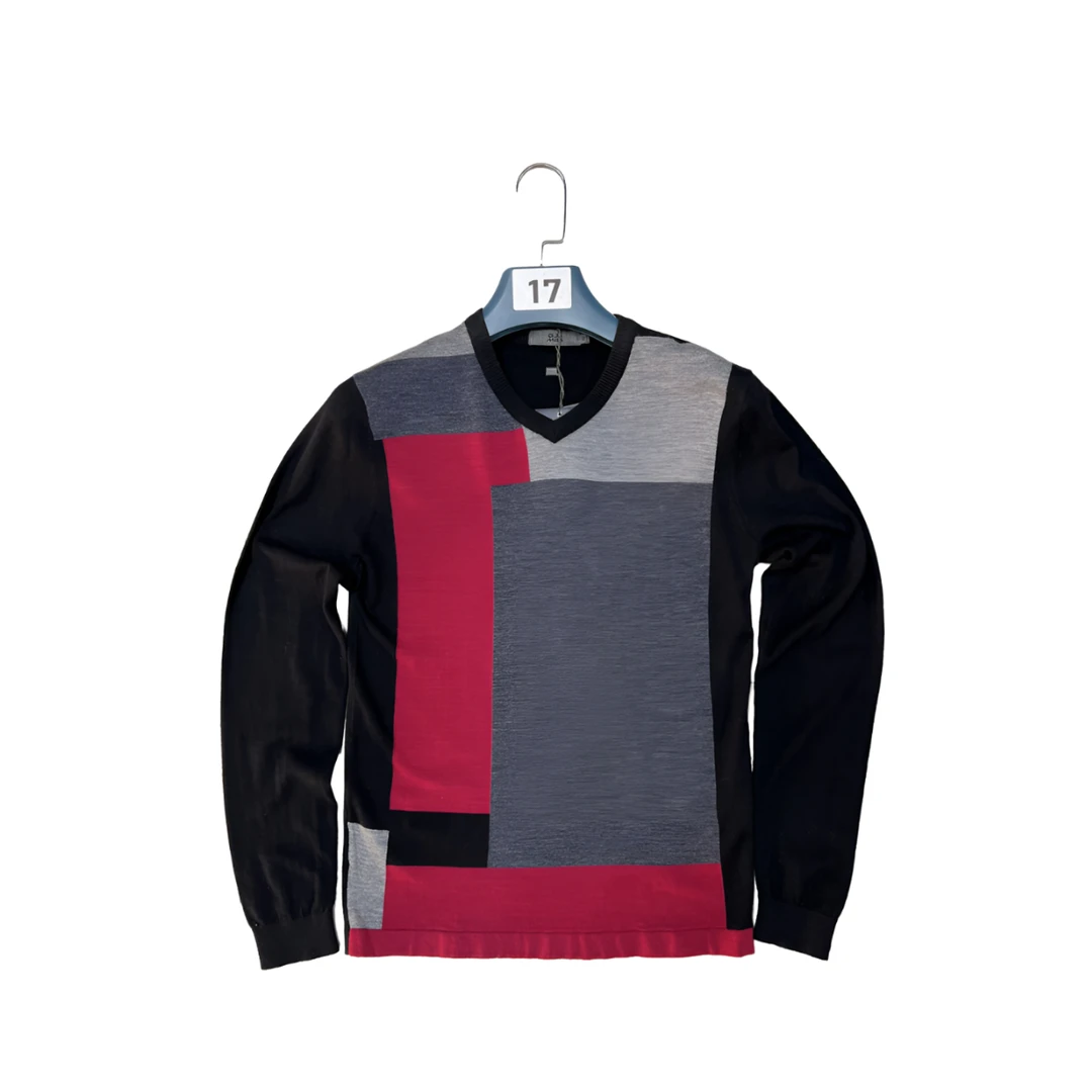 017秋季男士简约韩版时尚百搭羊毛针织衫