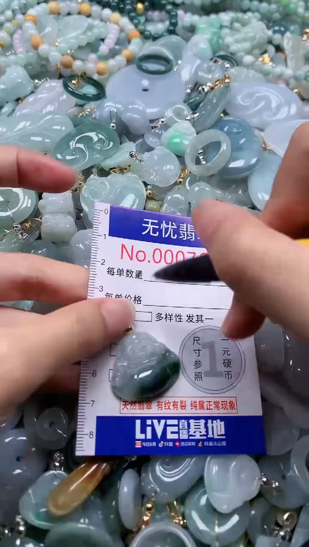 翡翠未镶嵌吊坠(不含链)7664