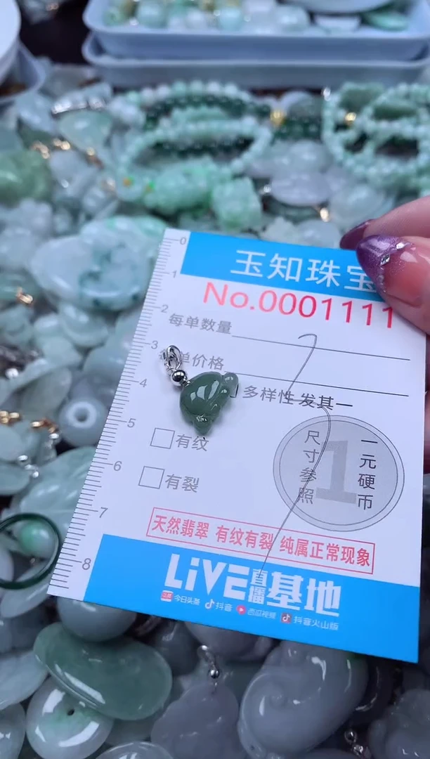 翡翠未镶嵌吊坠(不含链)1111