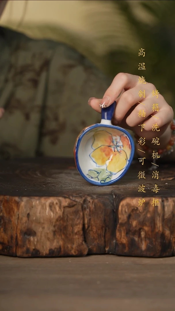 瓷片景德镇高温釉下彩可微波烤箱洗碗机