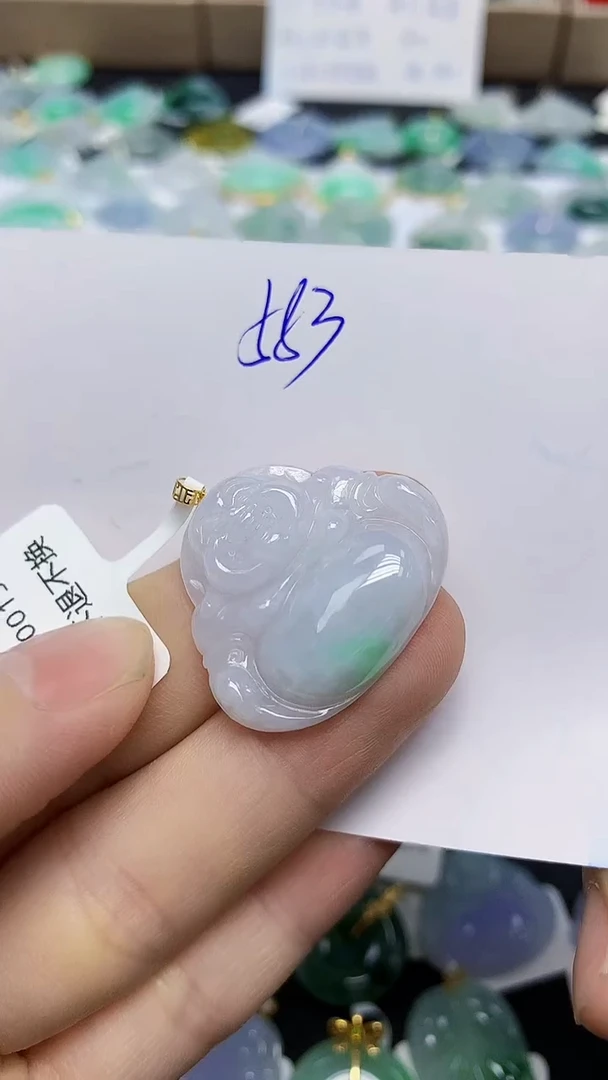 颈饰未镶嵌翡翠天然缅甸翡翠A货翡翠百元以上9元证书费自理