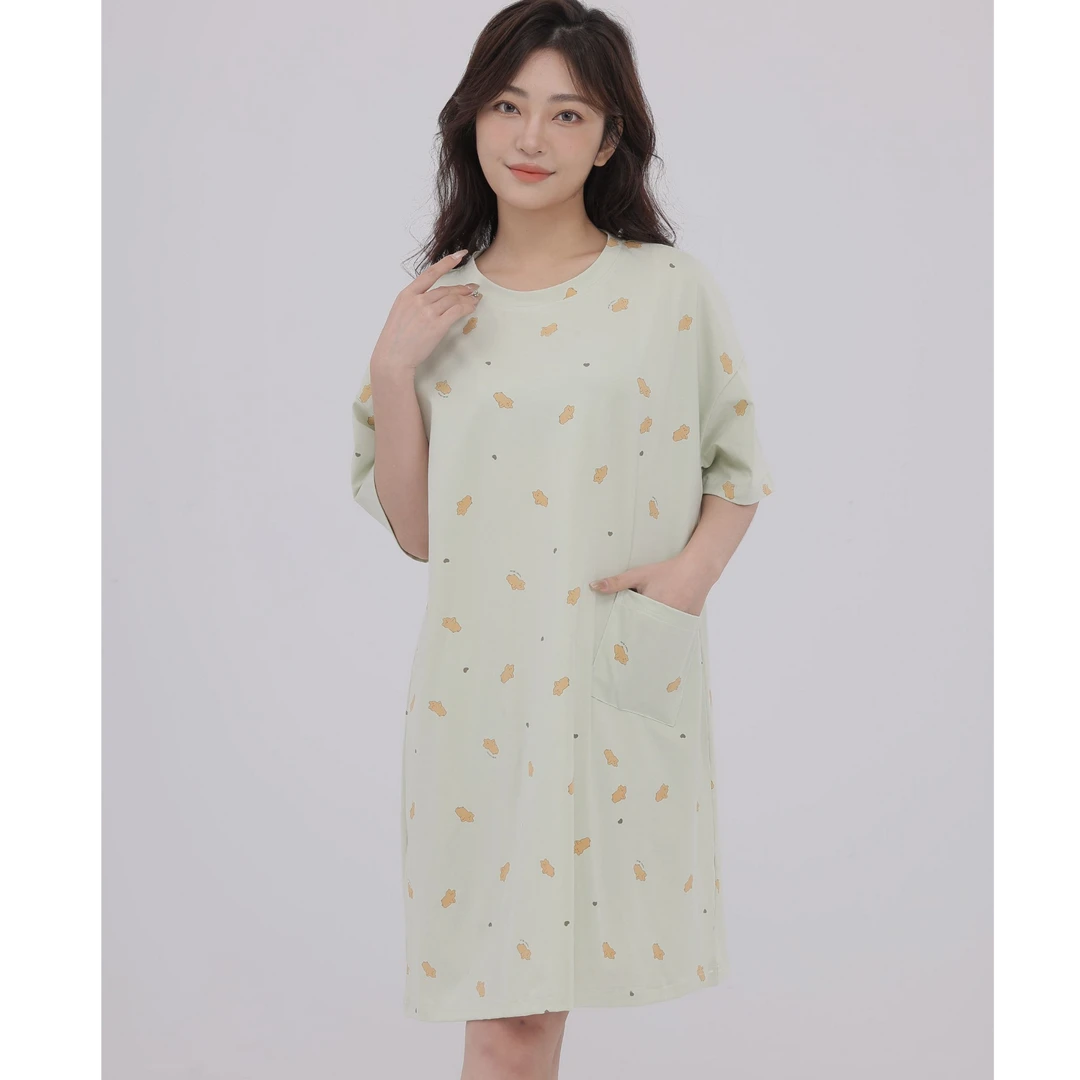 玉康2025甜美风夏季冰爽棉薄款短袖不起球睡衣女款爆款2025新款