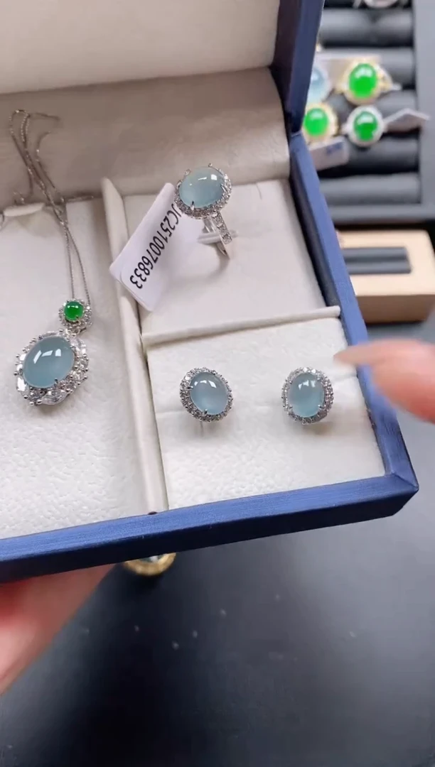 银S925镶嵌戒指翡翠11111