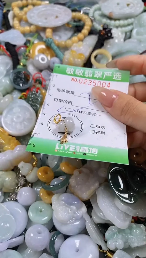 翡翠未镶嵌颈饰闪购0235004多样性发其一
