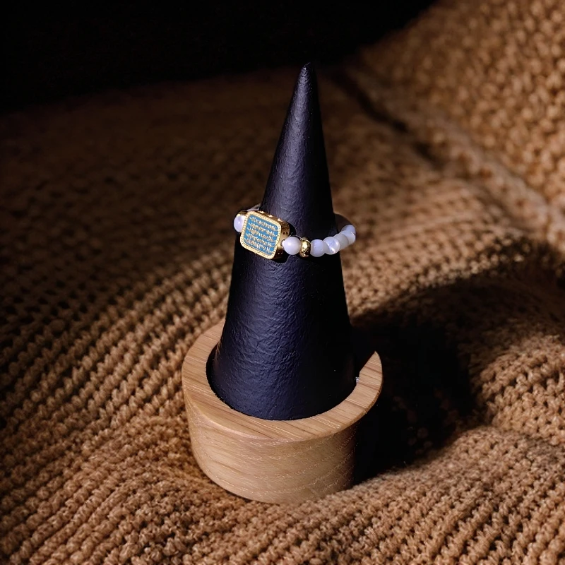 非金属羽毛戒指 五条经【小圆满】原创戒指