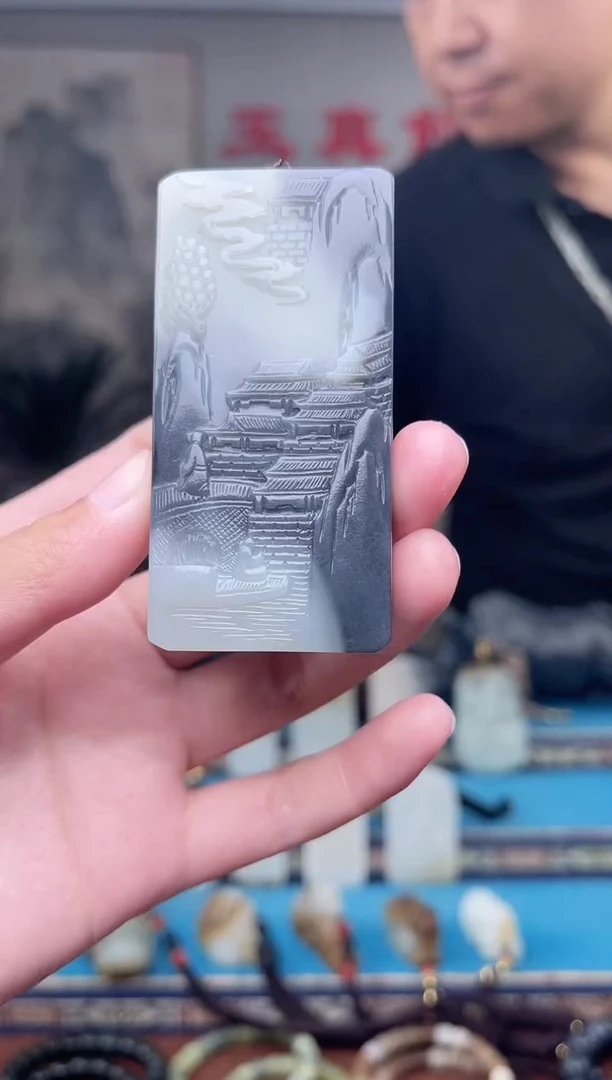 和田玉未镶嵌挂件1