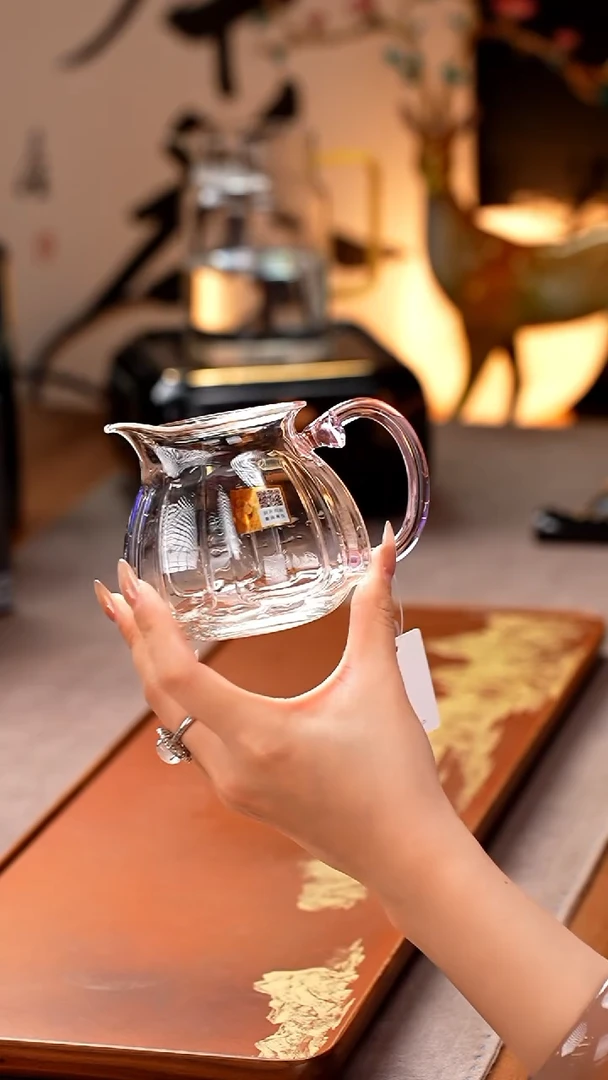 禾器/晶彩莲君茶海/浅粉