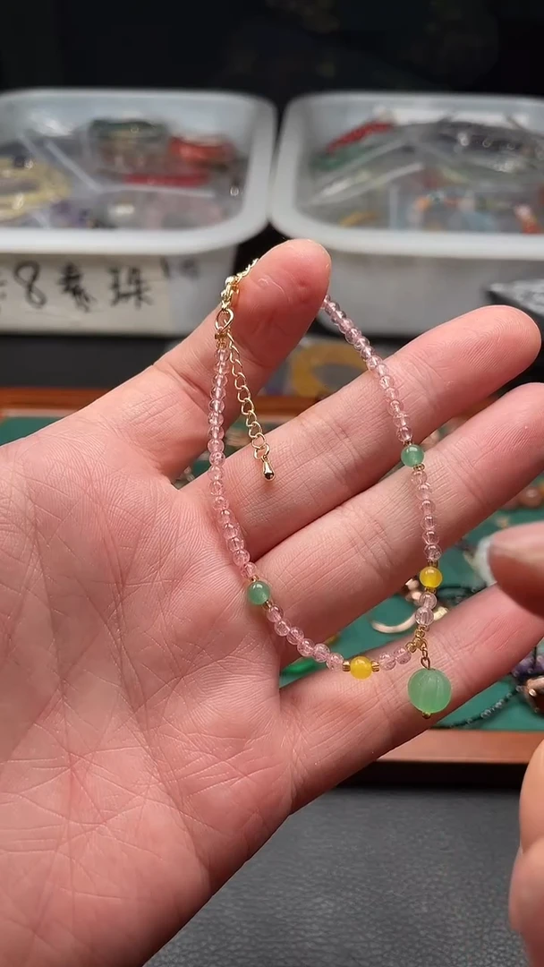 水晶手链未镶嵌多样性发货拍一发一