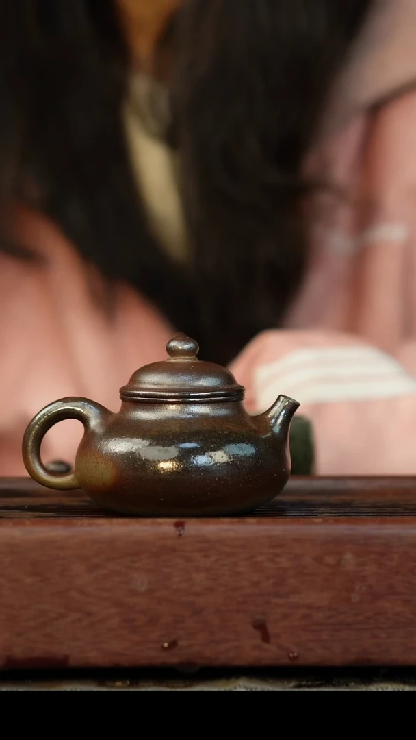 茶壶紫砂柴烧紫砂小容天