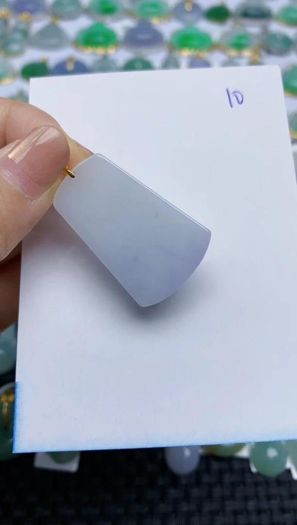 【闪购商品】翡翠颈饰18K金镶嵌天然A货翡翠 10