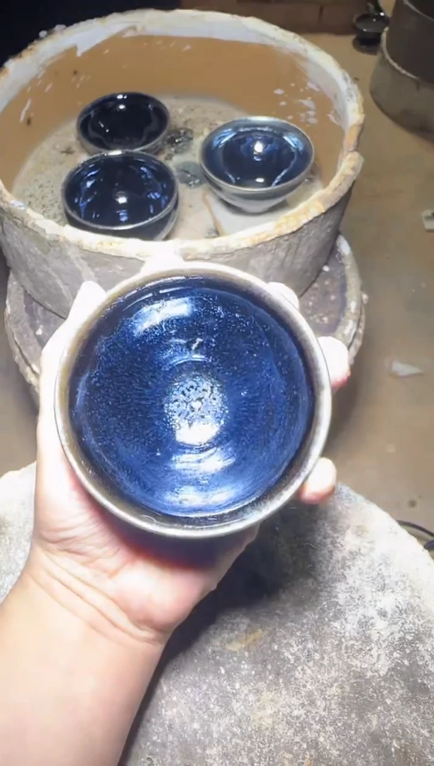 茶盏136号叶明龙窑柴烧作品