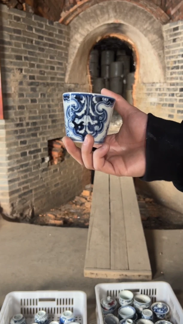 杯子陶景德镇全手工手绘瓷器！