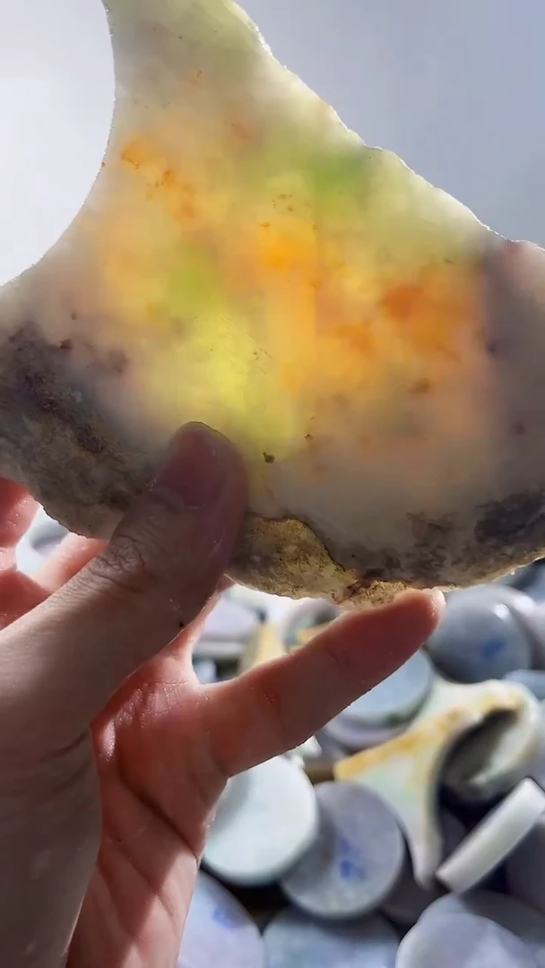 【闪购商品】翡翠裸石缅甸翡翠A货文742