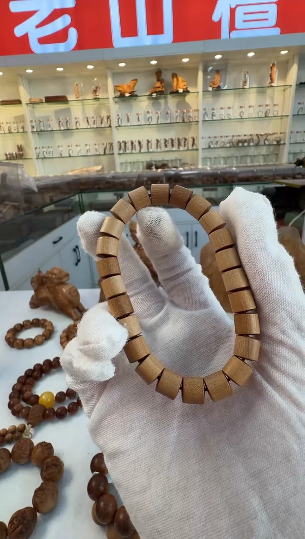 檀香木手串/手链8*8顺纹竹节珠