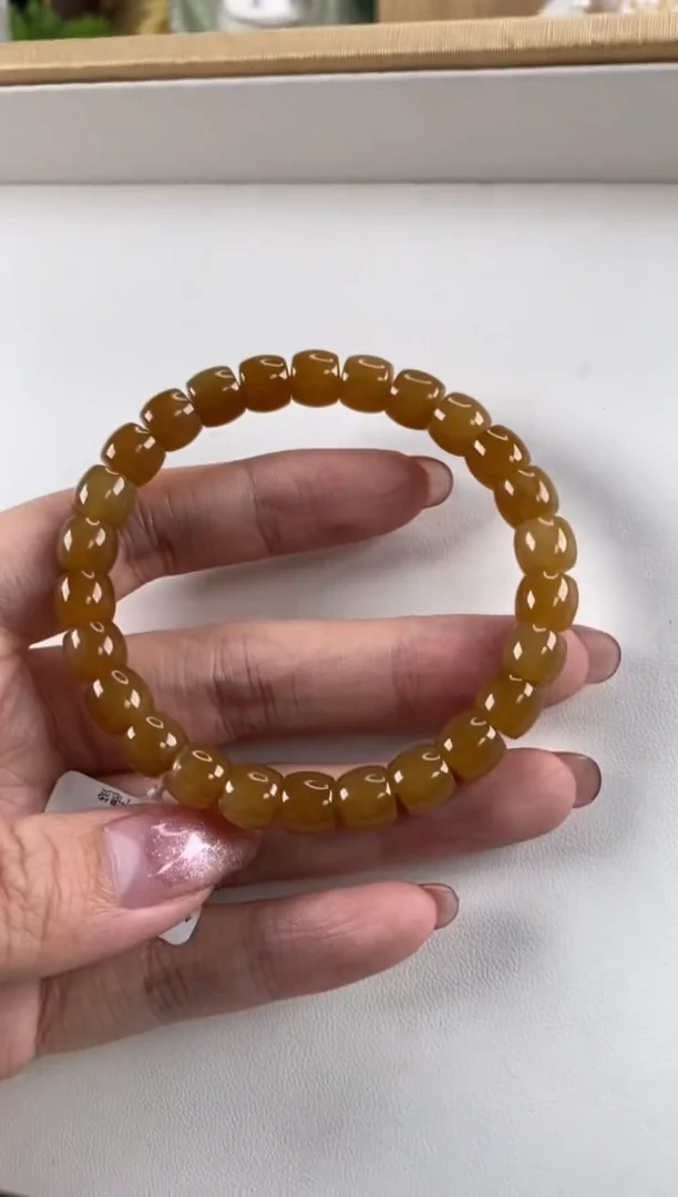 未镶嵌手串和田玉直切手串