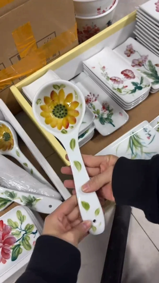 墨*景德镇手绘釉中彩（食品级）大汤勺