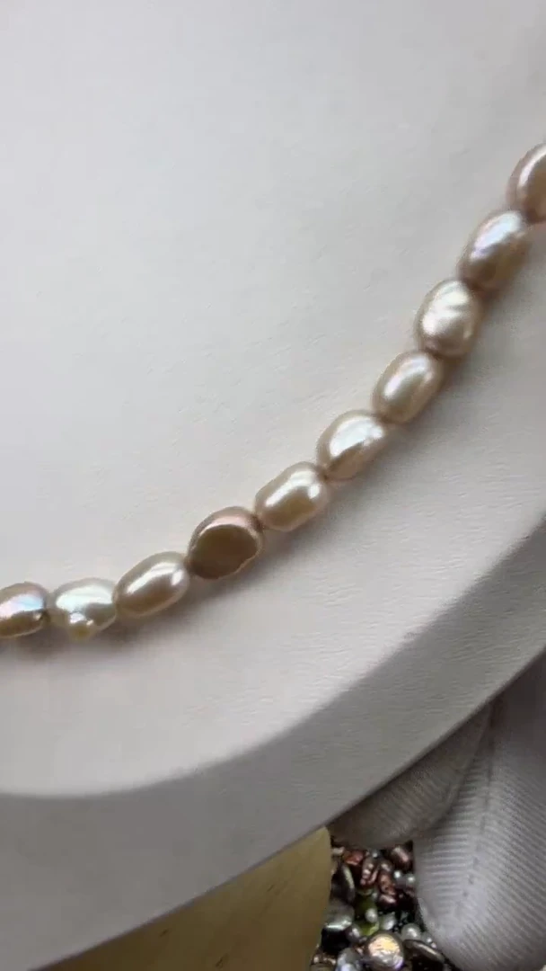 颈饰银S925镶嵌淡水珍珠1