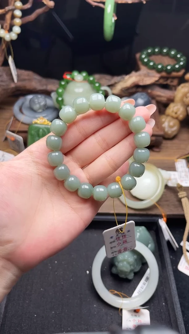 未镶嵌手串和田玉卡12吐拉牧场 老型9009402
