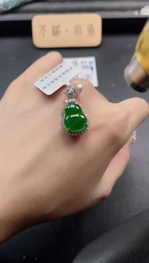 银S925镶嵌戒指翡翠51151