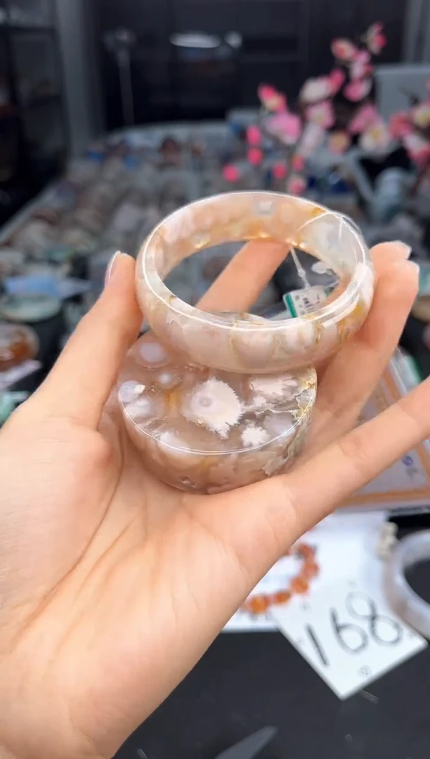 石英质玉手镯未镶嵌56圈口（赠送镯心）6321773