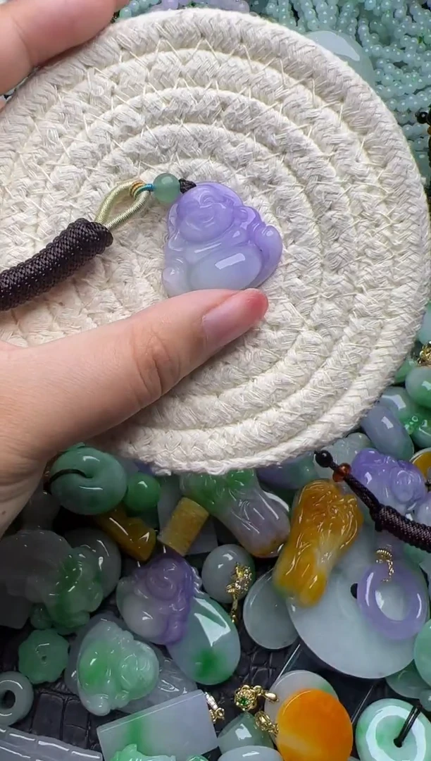 翡翠未镶嵌颈饰天然缅甸翡翠吊坠