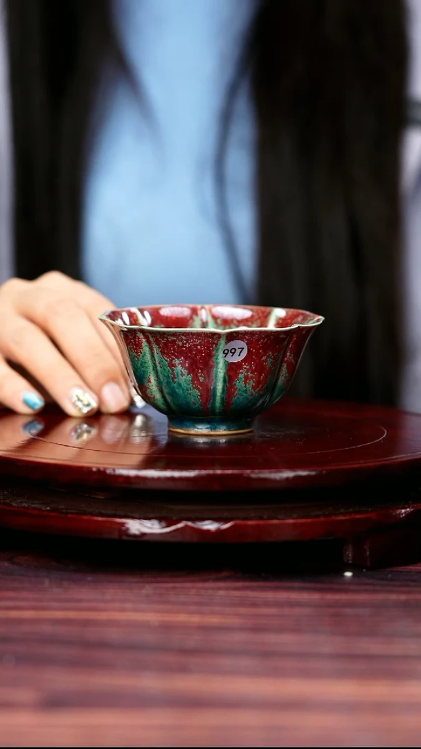 壶997#于大鹏一级品原矿钧瓷葵口杯