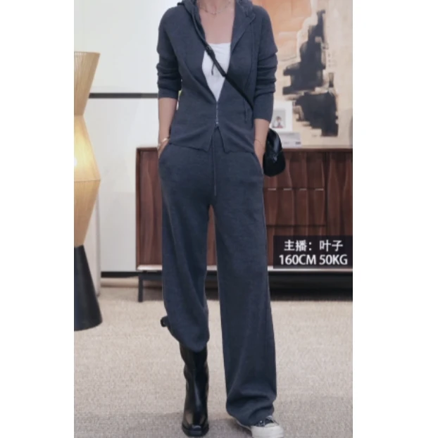 裤子【小美好】百百羊毛欧若风巴素兰精纺羊毛松弛休闲裤子25336031