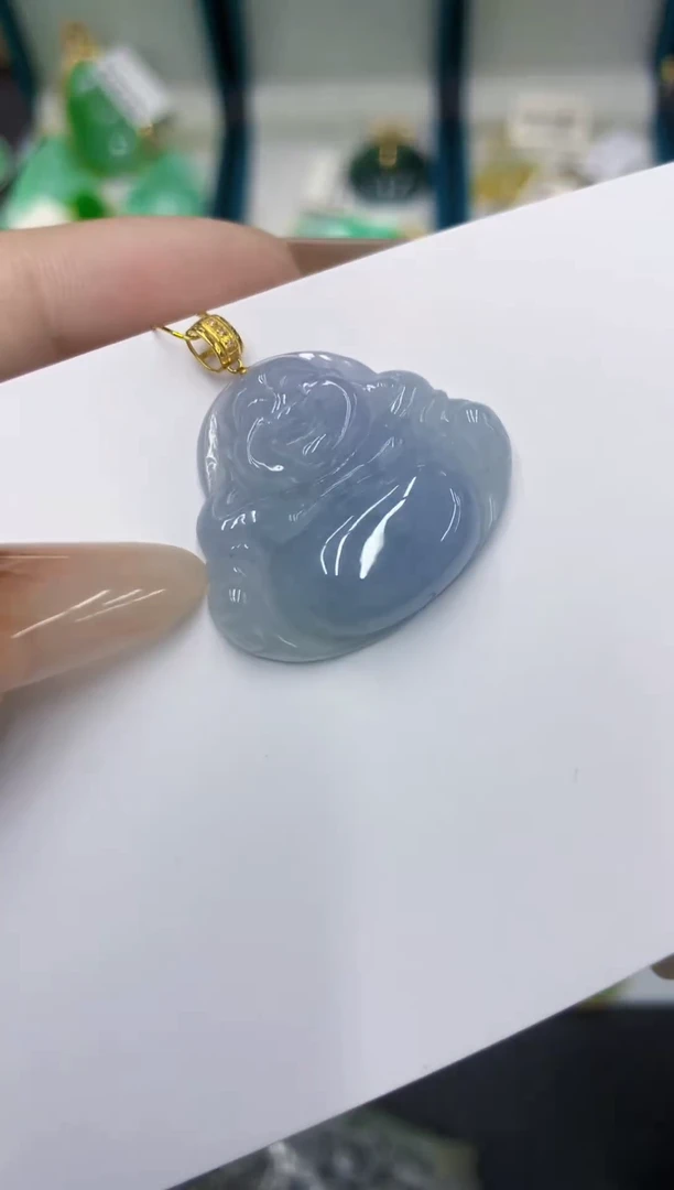 颈饰18K金镶嵌翡翠111111