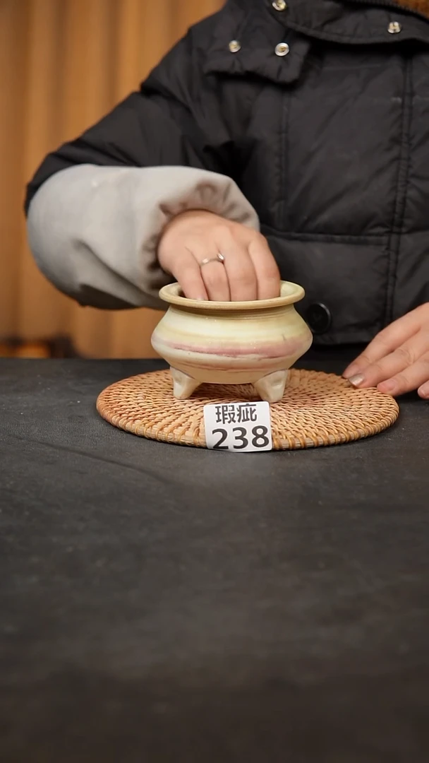 【闪购商品】瓷片238泥泥手工花盆口