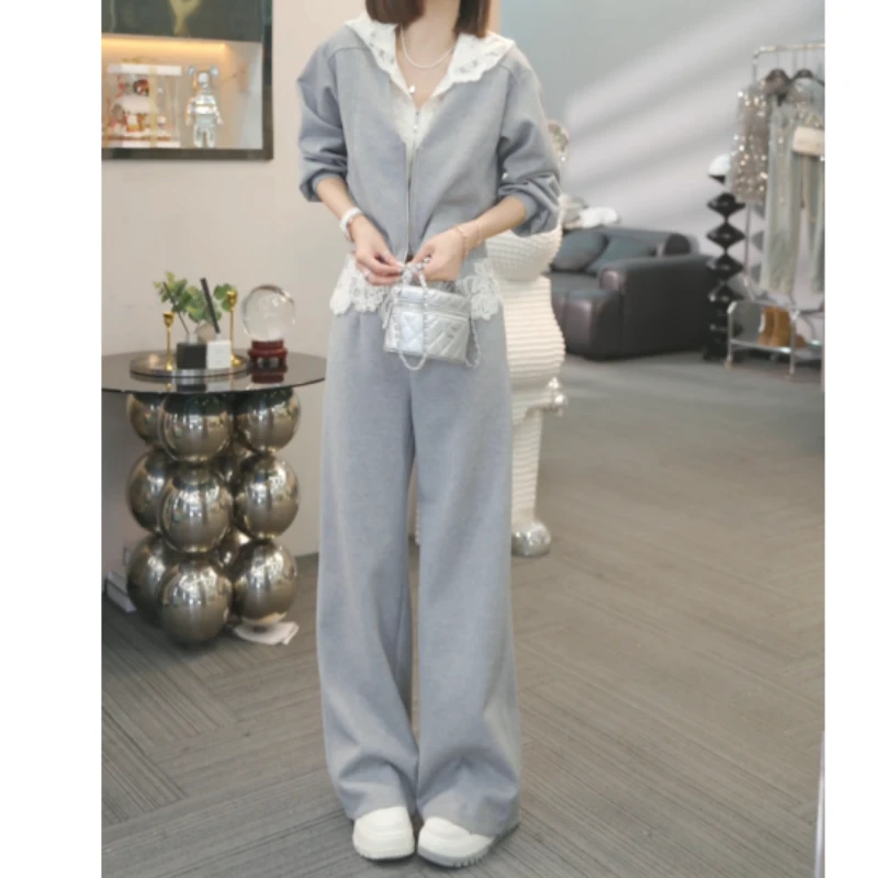 【眉开眼笑】2025春季新款卫衣外套+裤子休闲设计师套装LK2501589