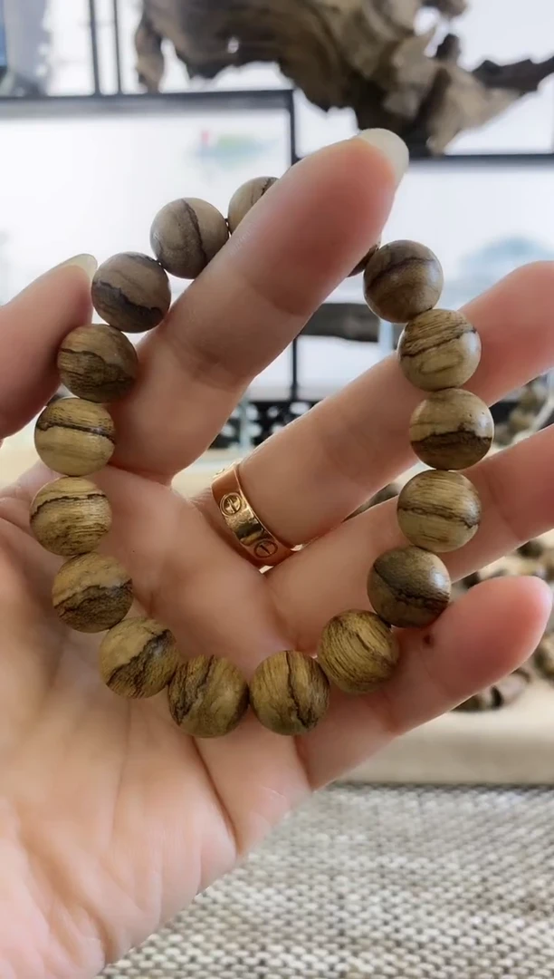 【闪购商品】沉香手串达拉干虎斑倒架老料13MM手串