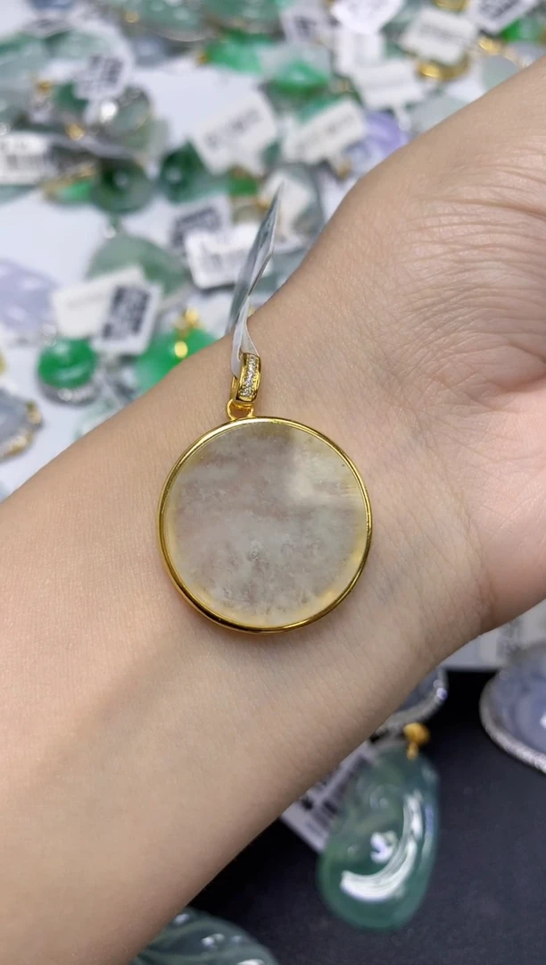 颈饰未镶嵌翡翠天然缅甸翡翠A货多样性发一件