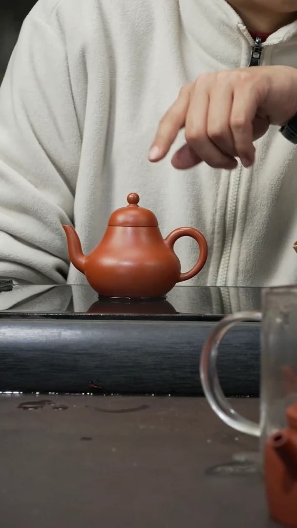 【闪购商品】紫砂茶壶赵庄朱泥 思婷 120cc 093