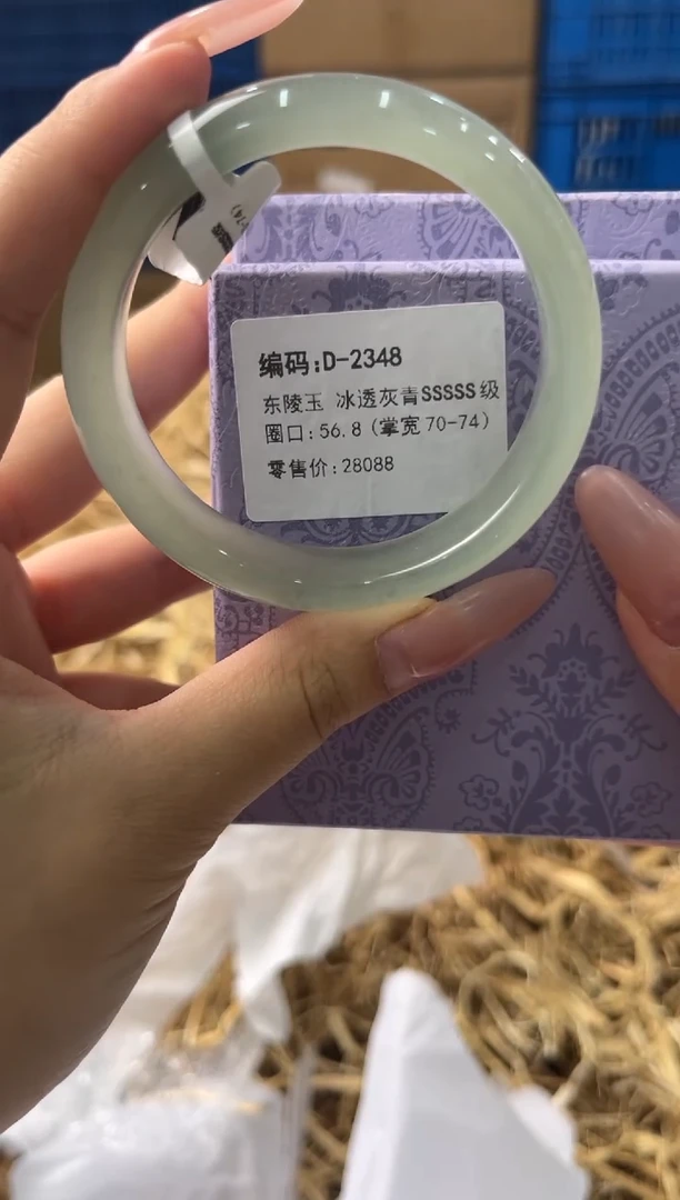 未镶嵌手镯石英质玉D2348
