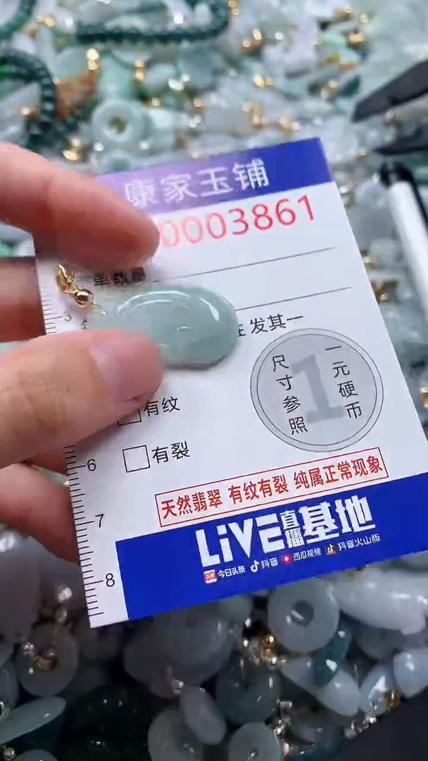 翡翠未镶嵌吊坠(不含链)3861