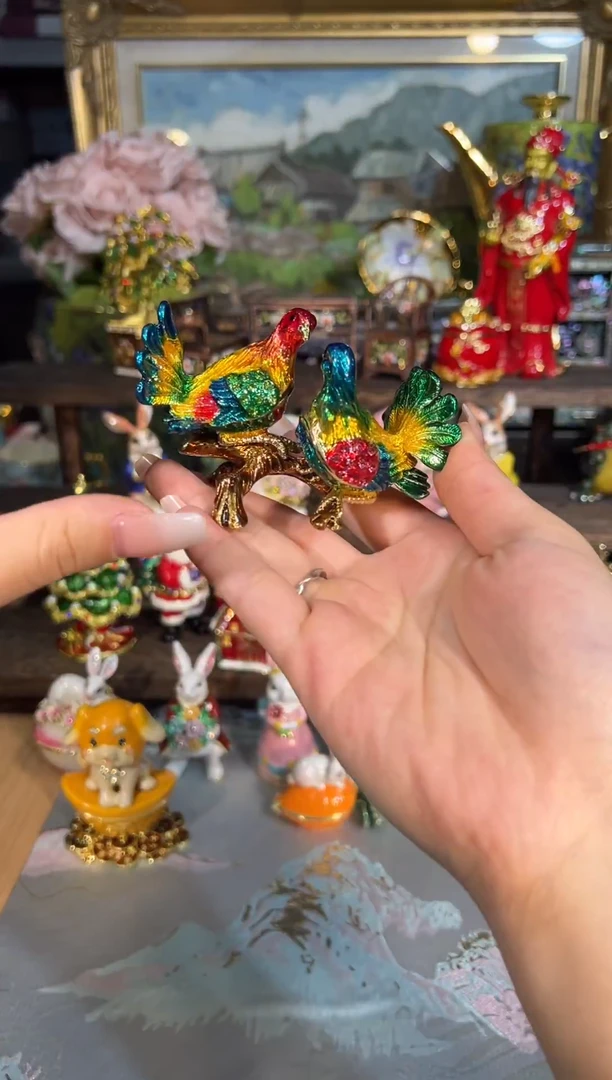 金属七宝烧首饰盒