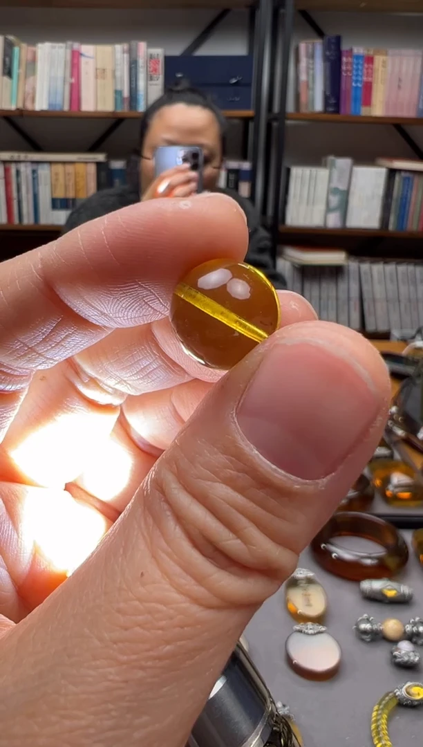 【闪购商品】琥珀颈饰未镶嵌单珠2