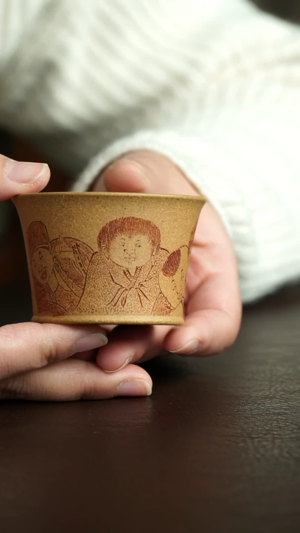 茶杯紫砂52号  宜兴紫砂原矿作品