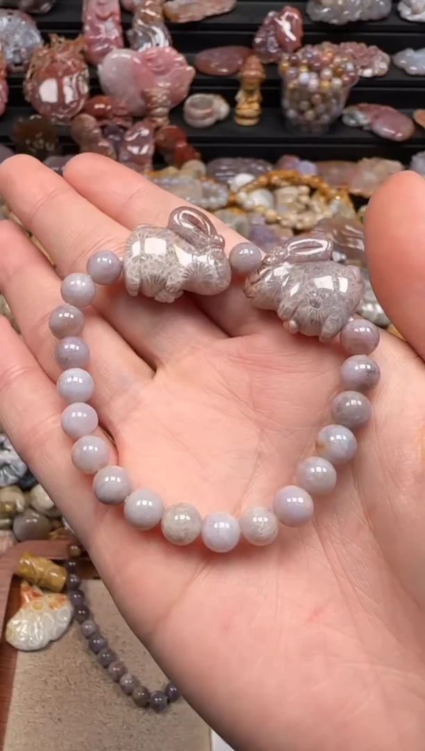 【闪购商品】硅化珊瑚（珊瑚玉）颈饰未镶嵌110